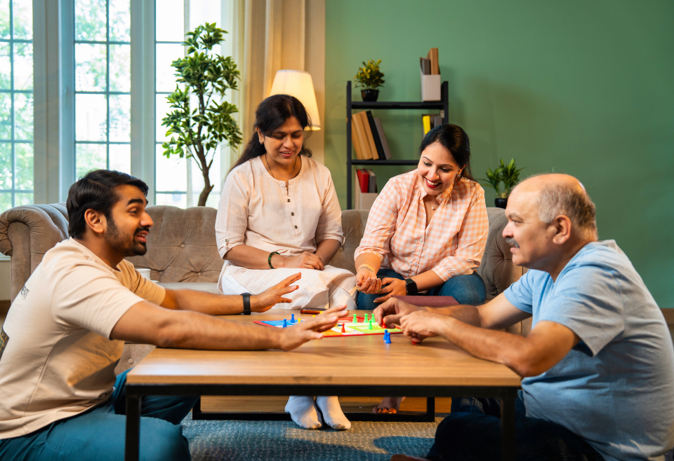 Family enjoying time together